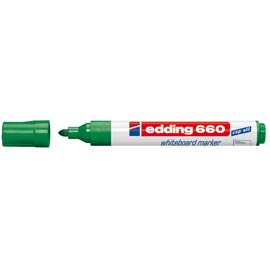 MARCATORE 660 PER LAVAGNE BIANCHE - PUNTA CONICA DA 1,50-3,00MM - VERDE - EDDING 77294