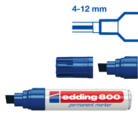 MARCATORE PERMANENTE EDDING 800 - PUNTA 4,0-12,0MM - BLU - EDDING 27492