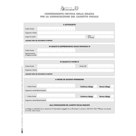MODULO PER CONFERIMENTO REVOCA - CASS. FISCALE - 29,7X21CM - EDIPRO 85736