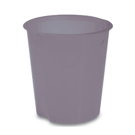 CESTINO GETTACARTE MODULA - ALTEZZA 32,5 CM - DIAMETRO 31 CM - 16,5 LT - TRASPARENTE FUME' - FELLOWES 77671