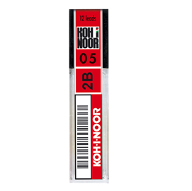 MICROMINE -  MINA 0,5MM - GRADAZIONE 2B - KOH I NOOR - ASTUCCIO 12 MINE 64248