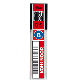 MICROMINE - MINA 0,5MM - GRADAZIONE B - KOH I NOOR - ASTUCCIO 12 MINE 64247