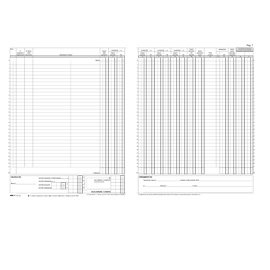REGISTRO IVA FATTURE - 31 X 24,5CM - 22PG - NUMERATE - EDIPRO 51252