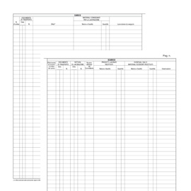REGISTRO MERCI IN LAVORAZIONE - 31 X 24CM - 47 FOGLI - EDIPRO 51150