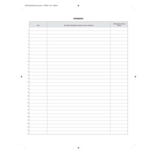 REGISTRO RILEVAZIONE TEMPERATURA CORPOREA - 32 PAG - 31X24,5 CM - EDIPRO 90541