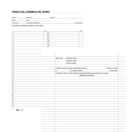 REGISTRO VERBALI ASSEMBLEA CONDOMINIO - 31 X 24,5CM - 90 FOGLI - EDIPRO 50276