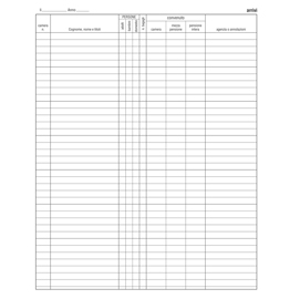 REGISTRO ARRIVI-PARTENZE - 31 X 24,5CM - 46PG - EDIPRO 59660