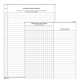 REGISTRO GIORNALE LAVORI 31X21 47PAG. NUM. EDIPRO 51251