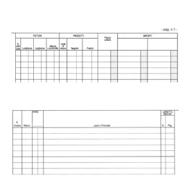 REGISTRO CONTABILITA' DEI LAVORI - 31 X 21CM - 47PG - NUMERATE - EDIPRO 52033