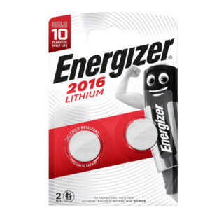 PILE CR2016 LITHIUM - 3V - ENERGIZER SPECIALISTICHE - CONF. 2 PEZZI 89496