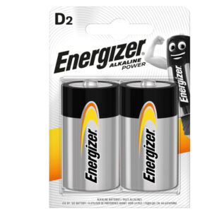 PILE TORCIA D - 1,5V - ENERGIZER ALKALINE POWER - CONF. 2 PEZZI 89490