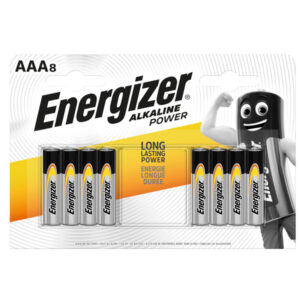 PILE MINISTILO AAA - 1,5V - ENERGIZER ALKALINE POWER - CONF. 8 PEZZI 89488