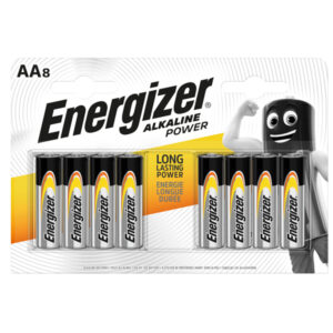PILE STILO AA - 1,5V - ENERGIZER ALKALINE POWER - CONF. 8 PEZZI 89487