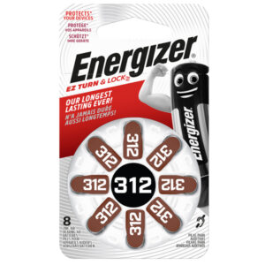 PILE PER APPARECCHI ACUSTICI 312 ZINC AIR - ENERGIZER - BLISTER 8 PEZZI 92914