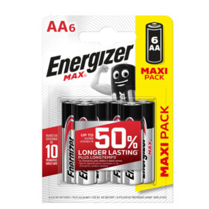 PILE STILO AA - 1,5V - ENERGIZER MAX - CONF. 6 PEZZI 89478