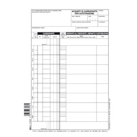 BLOCCO SCHEDE PRELIEVO CARBURANTE - 21 X 15CM - 50 FOGLI - EDIPRO 52667