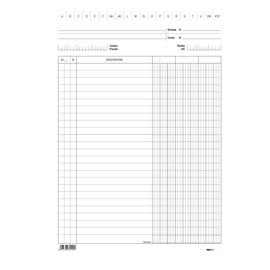SCHEDE - 3 COLONNE - 29,7X21 CM (VERTICALE) - EDIPRO - BIANCO - CONF. 100 PEZZI 52866