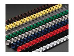 SPIRALE IN PLASTICA X DORSI D.19 NERO 100PZ. ACCO 37355