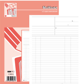 BLOCCO MULTIUSO BIANCO - 50-50 FOGLI AUTORICALCANTI - 31 X 21CM - EDIPRO 51913