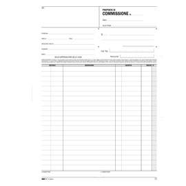 BLOCCO COPIA COMMISSIONI - USO MANO - 29,7 X 21CM - 100 FOGLI - EDIPRO 51912
