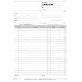 BLOCCO COPIA COMMISSIONI - 50 FOGLI 2 COPIE AUTORICALCANTI - 29,7 X 21CM - EDIPRO 50265