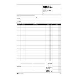 BLOCCO FATTURE 1 ALIQUOTA IVA - 50-50 FOGLI AUTORICALCANTI - 23 X 15CM - EDIPRO 50269