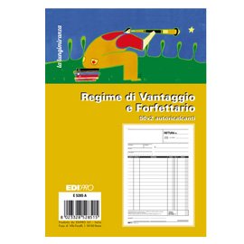 BLOCCO FATTURA CONTRIBUENTI MIN-FORFETT. - 22X14,8 - 50X2 FOGLI AUTORIC. - E5285A - EDIPRO 86958