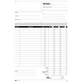 BLOCCO FATTURE 3 ALIQUOTA IVA - 50 FOGLI 2 COPIE AUTORICALCANTI - 29,7 X 21CM - EDIPRO 50270