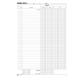 BLOCCO PRIMA NOTA CASSA - 50-50 FOGLI AUTORICALCANTI - 31 X 21CM - EDIPRO 51925