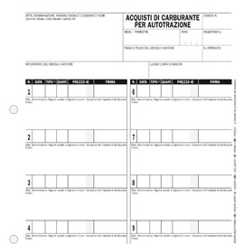 BLOCCO PRELIEVO CARBURANTE - 23 X 14,8CM - 50 FOGLI - EDIPRO 50289