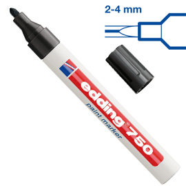 PENNARELLO PERMANENTE A VERNICE EDDING 750 NERO ROSSO BLU 27551