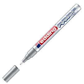 PENNARELLO PERMANENTE A VERNICE EDDING 751 ARGENTO PUNTA 1-2 mm 27569