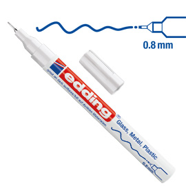 PENNARELLO PERMANENTE A VERNICE EDDING 780  0.8 BIANCO 27578