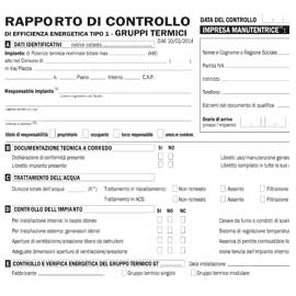 RAPPORTI DI CONTROLLO EFFICIENZA ENERGETICA T1 - 3 COPIE SNAP - 31 X 21CM - 25 FOGLI - EDIPRO 72847
