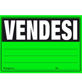 CARTELLO VENDESI - 24 X 33CM - COLORI ASSORTITI - EDIPRO 69997