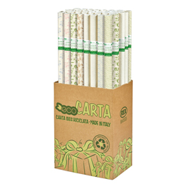 ROTOLO CARTA REGALO ERBA - 70 CM X 2 M - FANTASIE ASSORTITE - SADOCH 98752
