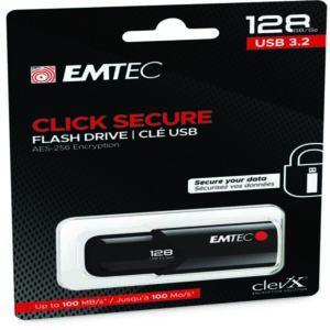 EMTEC - MEMORIA USB B120 CLICKSECURE - ECMMD128GB123 - 128 GB EMTD128GB123