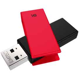 EMTEC - USB 2.0 - C350 - 16 GB - ROSSO EMTD16GC352