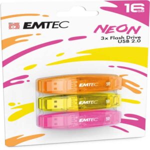 EMTEC - MEMORIA USB 2.0 C410 - 16GB - ECMMD16GC410P3NEO EMTD16GC410P3N