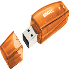 EMTEC - MEMORIA USB 2.0 - ARANCIONE - ECMMD4GC410 - 4GB EMTD4GC410