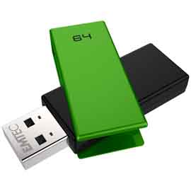 EMTEC - USB 2.0 - C350 - 64 GB - VERDE EMTD64GC352