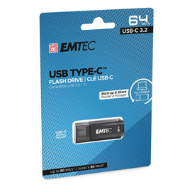 EMTEC - USB3.2 D400 - TYPE-C - ECMMD64GD403 - 64GB EMTD64GD403