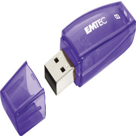 EMTEC - MEMORIA USB 2.0 - VIOLA - ECMMD8GC410 - 8GB EMTD8GC410