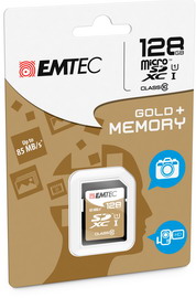 EMTEC - SDXC CLASS 10 GOLD + - ECMSD128GXC10GP - 128GB EMTD128GXC10GP