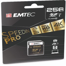 EMTEC - SD SPEEDIN USH-1 U3 - ECMSD256GXC10SP - 256GB EMTD256GXC10P