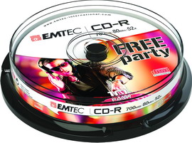 EMTEC - CD-R - ECOC801052CB - 80MIN-700MB EMTC801052CB