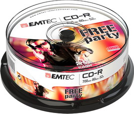EMTEC - CD-R - ECOC802552CB - 80MIN-700MB EMTC802552CB