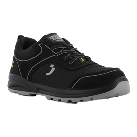 CALZATURA BASSA DA LAVORO ECOCADOR S1P LOW - NUMERO 42 - MAGLIA/MICROFIBRA RICICLATA - NERO - SAFETY JOGGER 102134