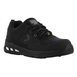 CALZATURA BASSA DA LAVORO ECOFITZ S1P LOW - NUMERO 39 - MAGLIA RICICLATA - NERO - SAFETY JOGGER 102145