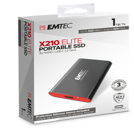 EMTEC - X210 EXTERNAL - 1024G - CON COVER PROTETTIVA - ECSSD1TX210 EMTD1TX210